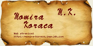 Momira Koraca vizit kartica